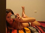 Hot girl next-door shots herself in the mirror and taking POV homemade porn photos of herself masturbating and fucking with boyfriend