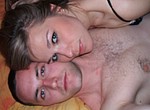 Beautiful blue eyes girl having sex with boyfriend at home - amateur porn photos