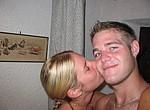 Beautiful amateur couple, hot blonde girl and her boyfriend, making passionate love and amateur sex at home many times - amateur porn pictures