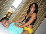 Fantastic amateur sex with beautiful and smiling cuban girl during  sex tourism trip to Cuba of two european guys