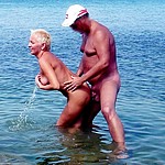 Nudist and naturist amateur couples having sex on the public beaches worldwide and fucking in waters of seas, oceans and rivers - amateur porn pictures