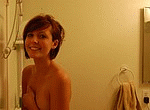 Amateur porn - pretty redhead girls smiling so sexy and inviting her boyfriend to take a shower together and make love. See her fucking on the bed in doggy style sex position