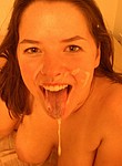 Amateur porn with beautiful woman Brynn is back to show you her fuckable body with big natural tits and show she is able to suck cock and swallow cumshot
