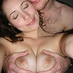 Amateur couple having sex at home and making selfie homemade porn photos