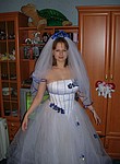 real brides dressed in wedding dress and absolutely nude after wedding :)