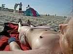 hot girlfriend sucking cock and getting big cum load on face during vacation time at the sea - amateur sex