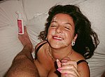 busty mistress loves cum on her cute face